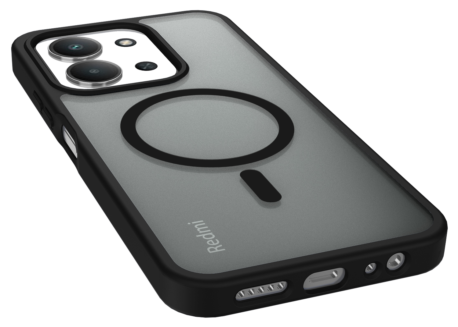 Xiaomi Redmi 15C Hoesje met MagSafe Back Cover Matte Zwart afbeelding 9