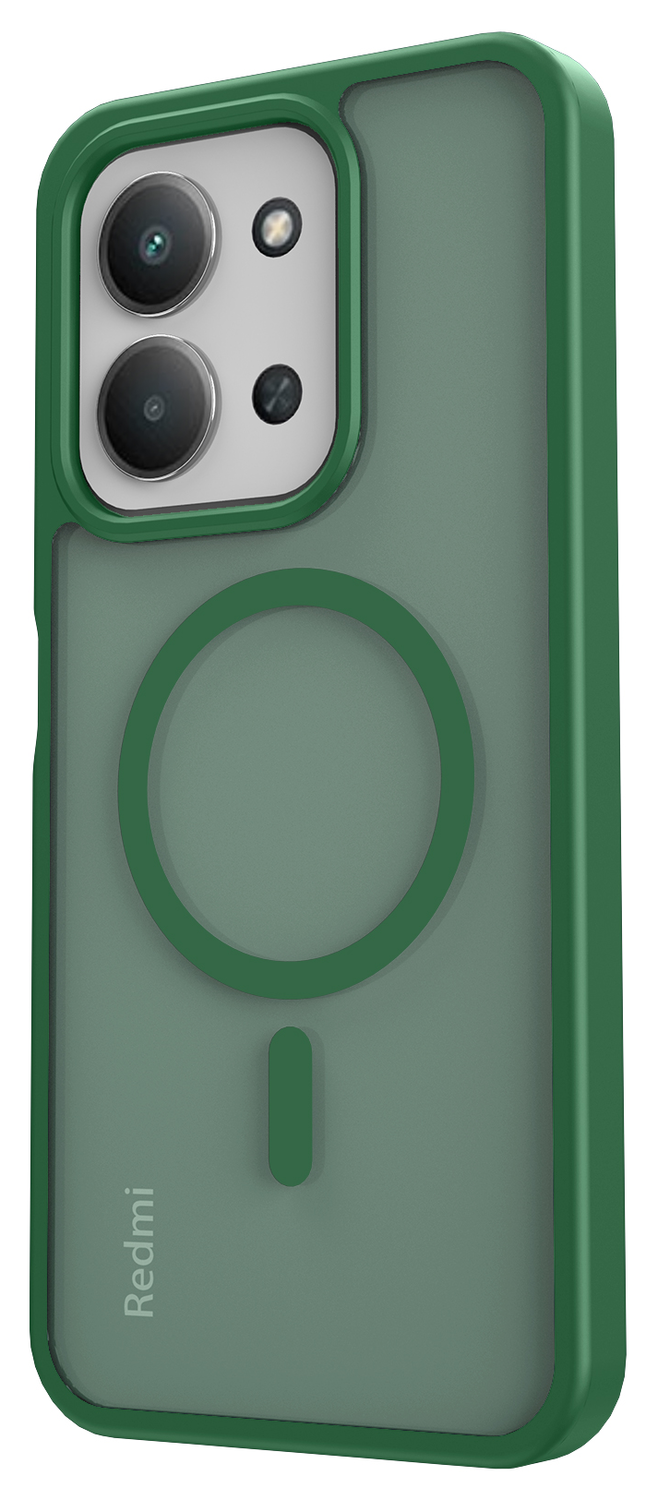 Xiaomi Redmi 15C Hoesje met MagSafe Back Cover Matte Groen afbeelding 5