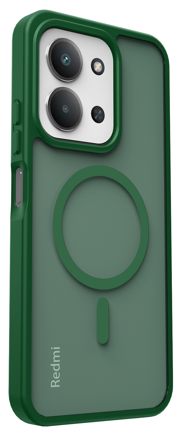Xiaomi Redmi 15C Hoesje met MagSafe Back Cover Matte Groen afbeelding 6