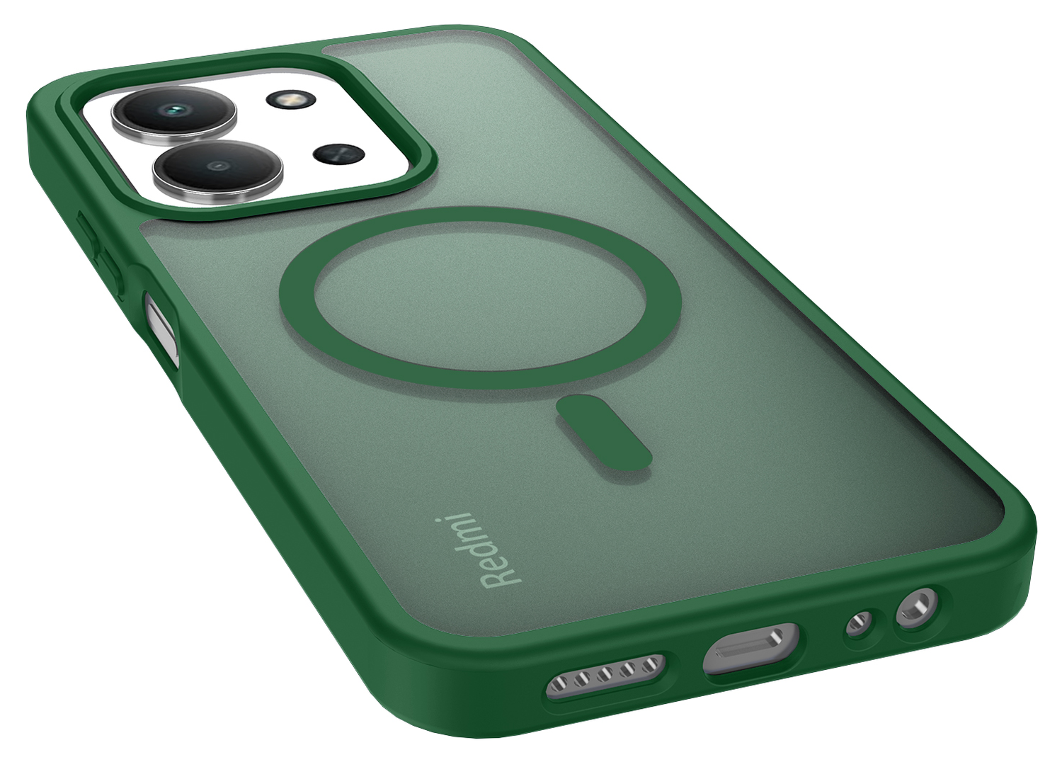 Xiaomi Redmi 15C Hoesje met MagSafe Back Cover Matte Groen afbeelding 9