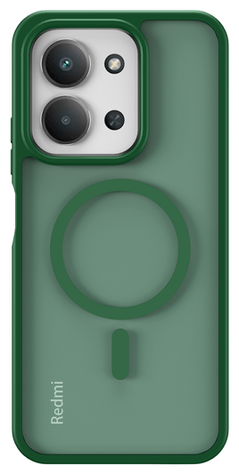 Xiaomi Redmi 15C Hoesje met MagSafe Back Cover Matte Groen afbeelding 4