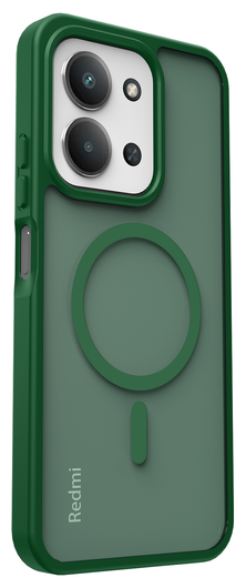 Xiaomi Redmi 15C Hoesje met MagSafe Back Cover Matte Groen afbeelding 6