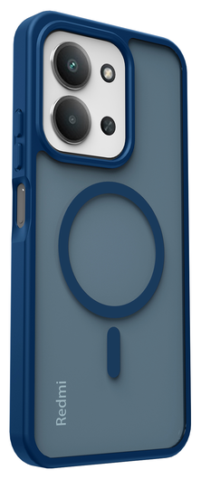 Xiaomi Redmi 15C Hoesje met MagSafe Back Cover Matte Blauw afbeelding 8