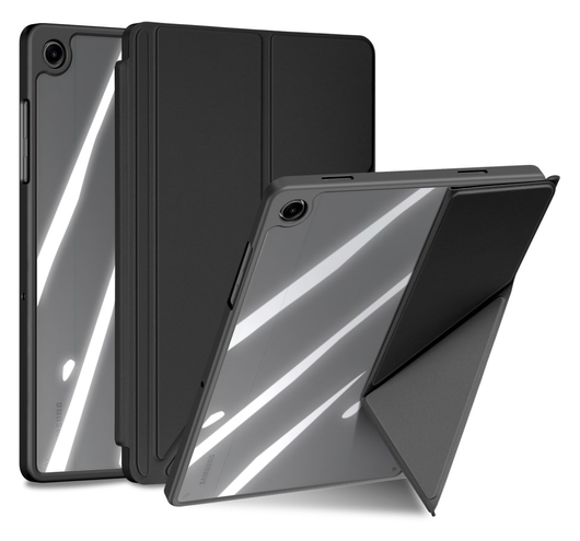 Dux Ducis Magi Samsung Galaxy Tab A11 Plus / A9 Plus Hoes V-Fold Book Case Zwart afbeelding 2