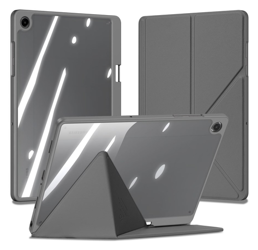 Dux Ducis Magi Samsung Galaxy Tab A11 Plus / A9 Plus Hoes V-Fold Book Case Grijs afbeelding 1