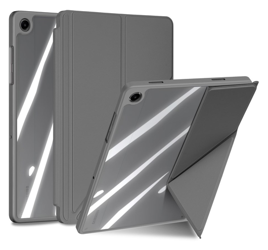 Dux Ducis Magi Samsung Galaxy Tab A11 Plus / A9 Plus Hoes V-Fold Book Case Grijs afbeelding 2