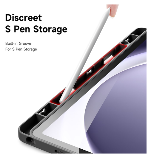 Dux Ducis Magi Samsung Galaxy Tab A11 Plus / A9 Plus Hoes V-Fold Book Case Grijs afbeelding 7