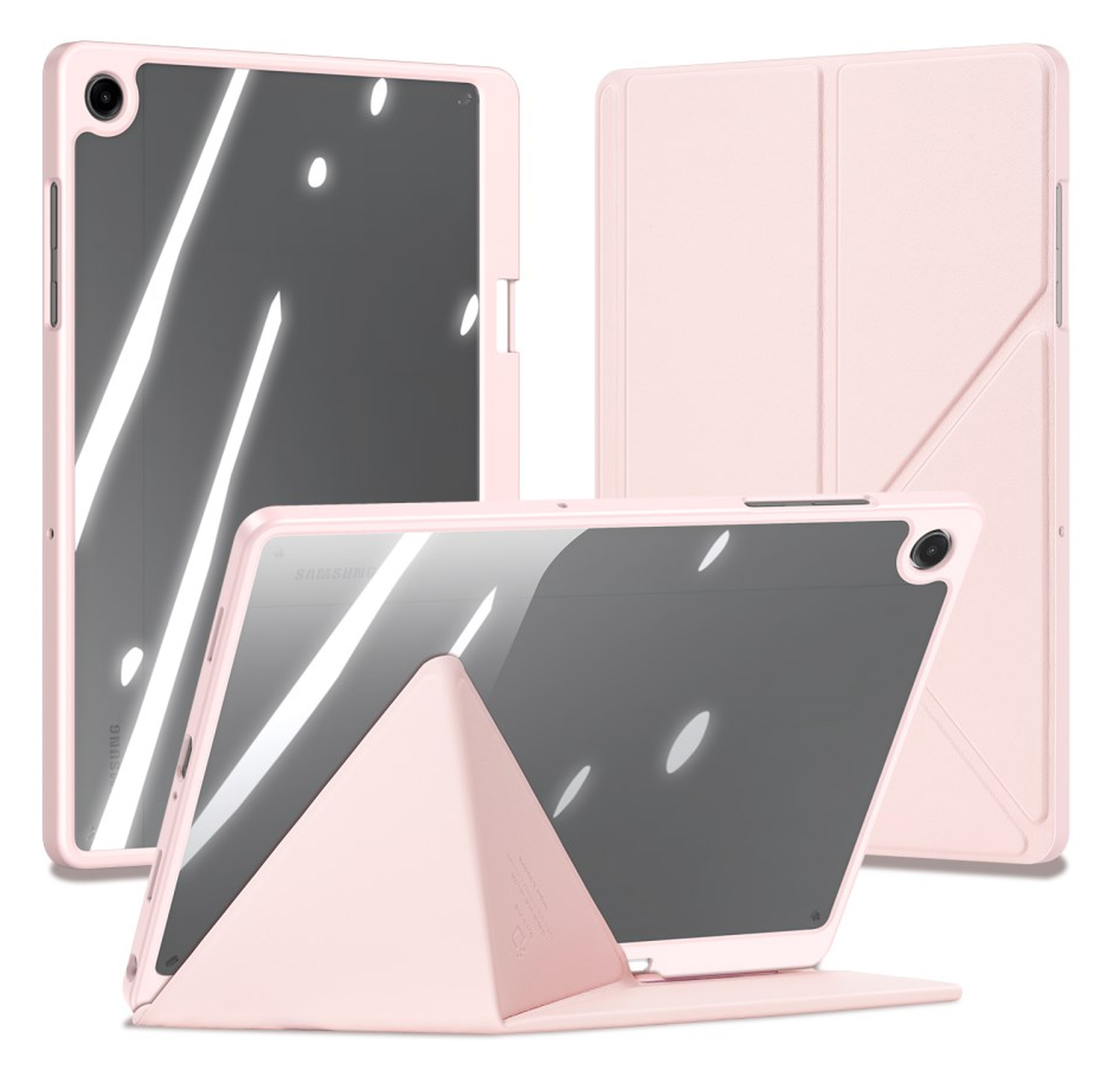 Dux Ducis Magi Samsung Galaxy Tab A11 Plus / A9 Plus Hoes V-Fold Book Case Roze afbeelding 1