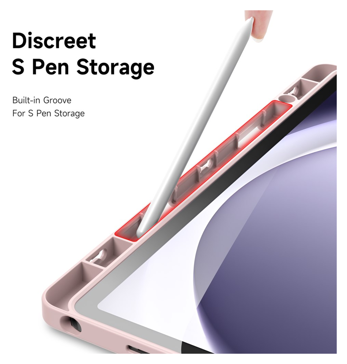 Dux Ducis Magi Samsung Galaxy Tab A11 Plus / A9 Plus Hoes V-Fold Book Case Roze afbeelding 7