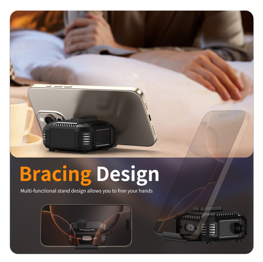 Apple AirPods 4 Hoesje TPU met Haak Hoes MagSafe Wit Blauw afbeelding 3