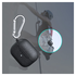 Apple AirPods 4 Hoesje Litchi TPU Schokbestendig Haak Zwart afbeelding 5