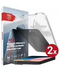 Rosso iPhone 16 Plus Privacy Glass met Installatietray Dust Removal (2-Pack) afbeelding