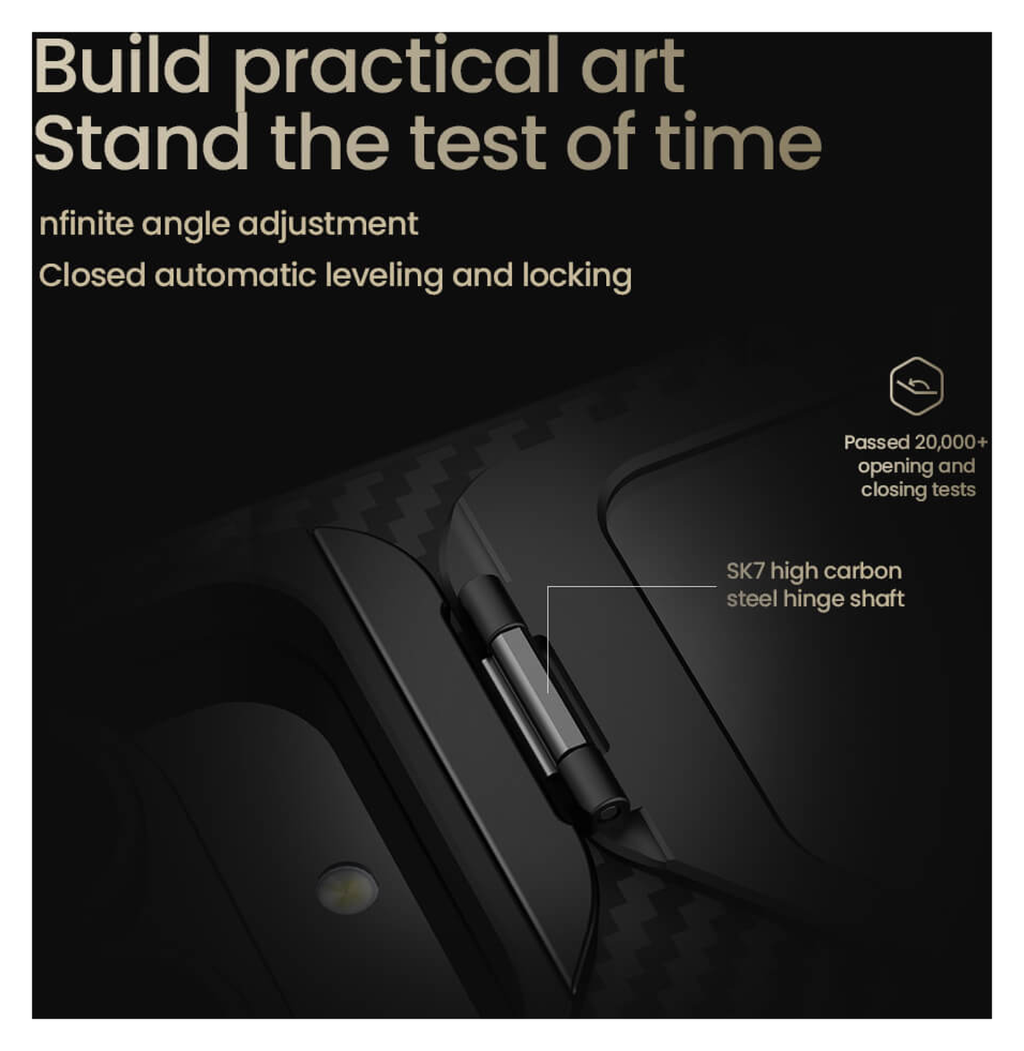 Nillkin CarboProp Kickstand Samsung Z Fold 7 Hoesje MagSafe Aramidevezel Zwart afbeelding 7