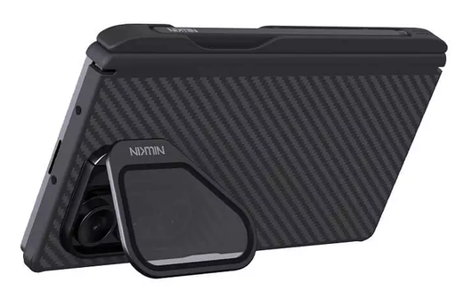 Nillkin CarboProp Kickstand Samsung Z Fold 7 Hoesje MagSafe Aramidevezel Zwart afbeelding 2