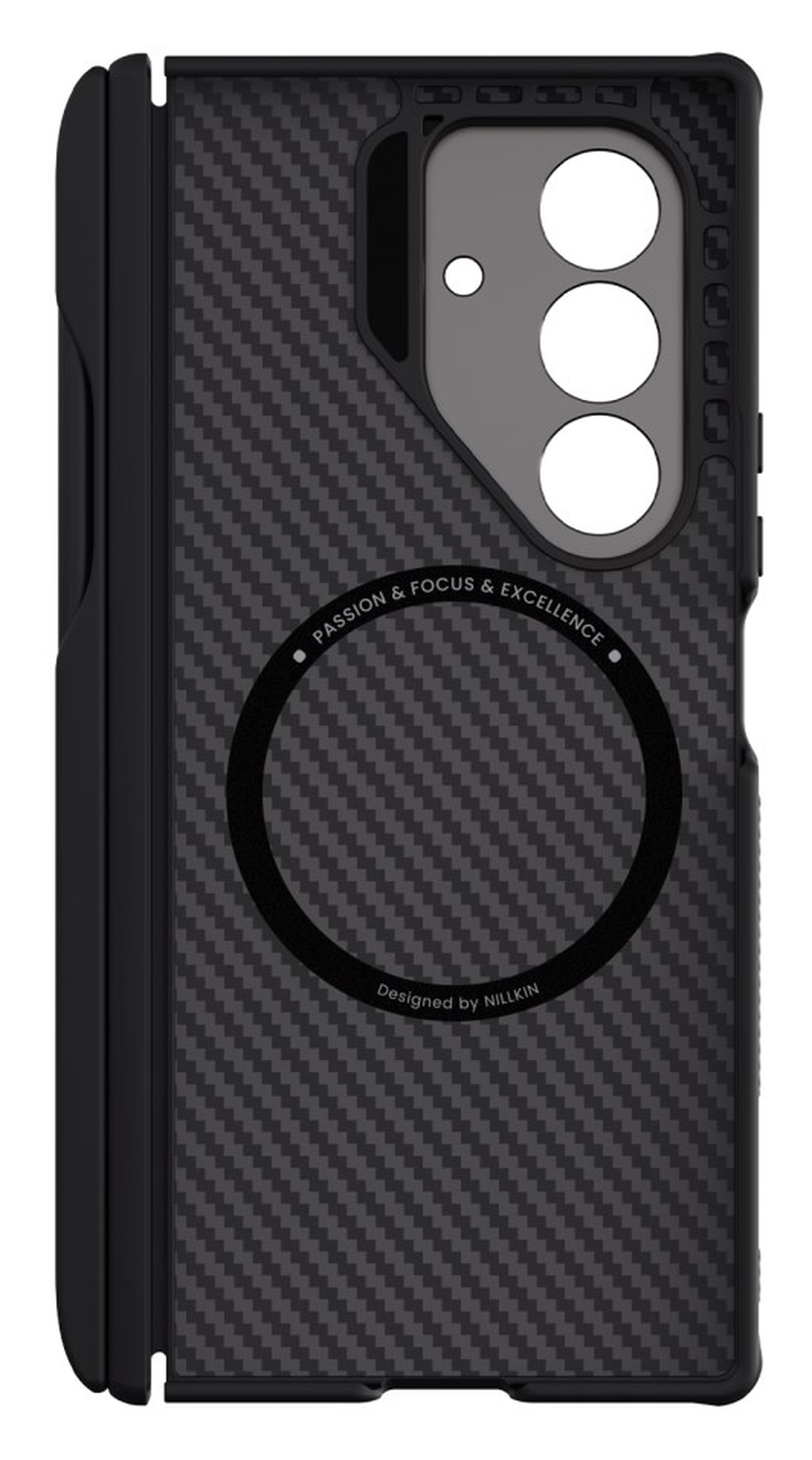 Nillkin CarboProp Samsung Z Fold 7 Hoesje MagSafe Back Cover met S-Pen Zwart afbeelding 10