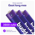 Buddi Oplaadbare AA Batterijen 2.800 mAh 1.2V 52 Stuks afbeelding 3