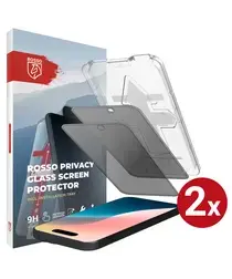 Rosso iPhone 16 Pro Max Privacy Glass met Installatietray Dust Removal (2-Pack) afbeelding