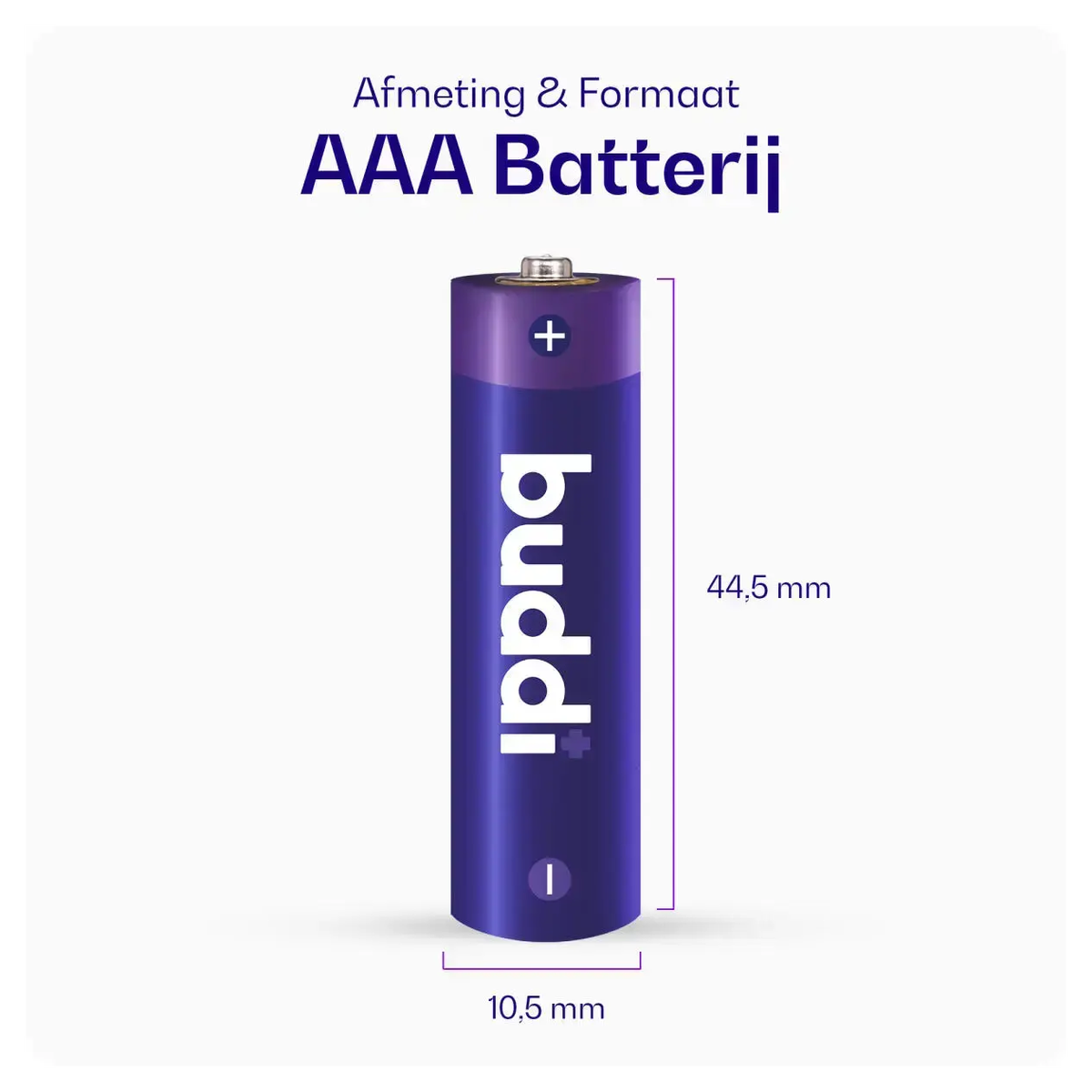 Buddi Oplaadbare AAA Batterijen 1.200 mAh 1.2V 52 Stuks afbeelding 4