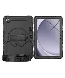 Samsung Galaxy Tab A11 Hoes met Screen Protector en Handriem Zwart afbeelding