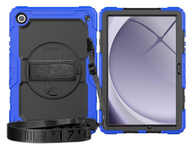 Samsung Galaxy Tab A11 Hoes met Screen Protector en Handriem Blauw