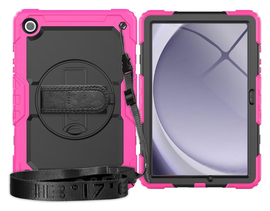 Samsung Galaxy Tab A11 Plus Hoes met Screen Protector en Handriem Roze afbeelding