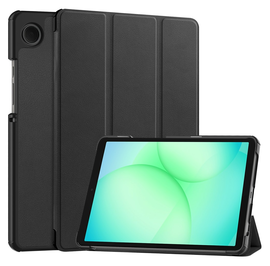 Samsung Galaxy Tab A11 Hoes Tri-Fold Book Case met Standaard Zwart