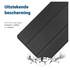 Samsung Galaxy Tab A11 Hoes Tri-Fold Book Case met Standaard Zwart afbeelding 3