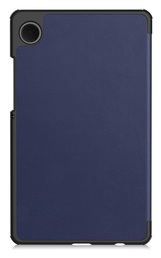 Samsung Galaxy Tab A11 Hoes Tri-Fold Book Case met Standaard Blauw afbeelding 2