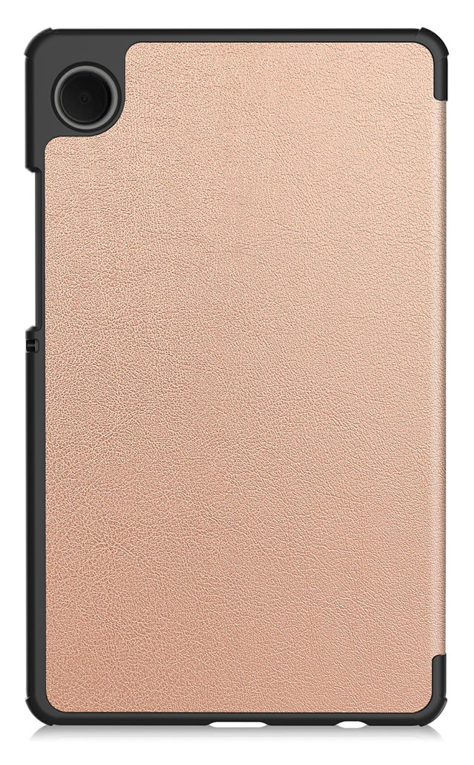 Samsung Galaxy Tab A11 Hoes Tri-Fold Book Case met Standaard Roze Goud afbeelding 2