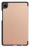 Samsung Galaxy Tab A11 Hoes Tri-Fold Book Case met Standaard Roze Goud afbeelding 2