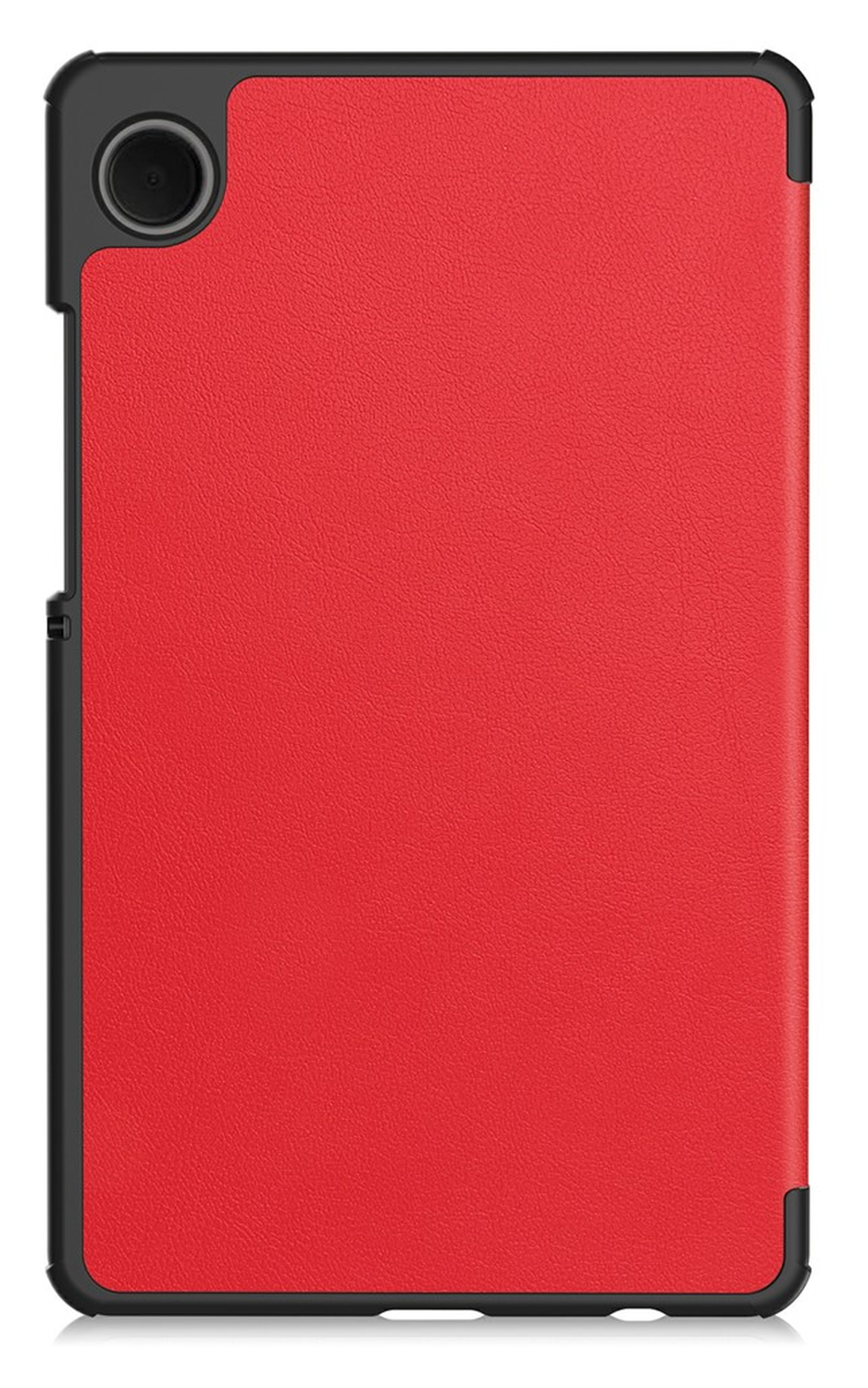 Samsung Galaxy Tab A11 Hoes Tri-Fold Book Case met Standaard Rood afbeelding 2