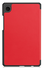 Samsung Galaxy Tab A11 Hoes Tri-Fold Book Case met Standaard Rood afbeelding 2
