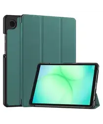 Samsung Galaxy Tab A11 Hoes Tri-Fold Book Case met Standaard Groen afbeelding