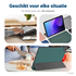 Samsung Galaxy Tab A11 Hoes Tri-Fold Book Case met Standaard Groen afbeelding 5