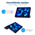 Samsung Galaxy Tab A11 Hoes Tri-Fold Book Case met Standaard Sterrennacht afbeelding 6