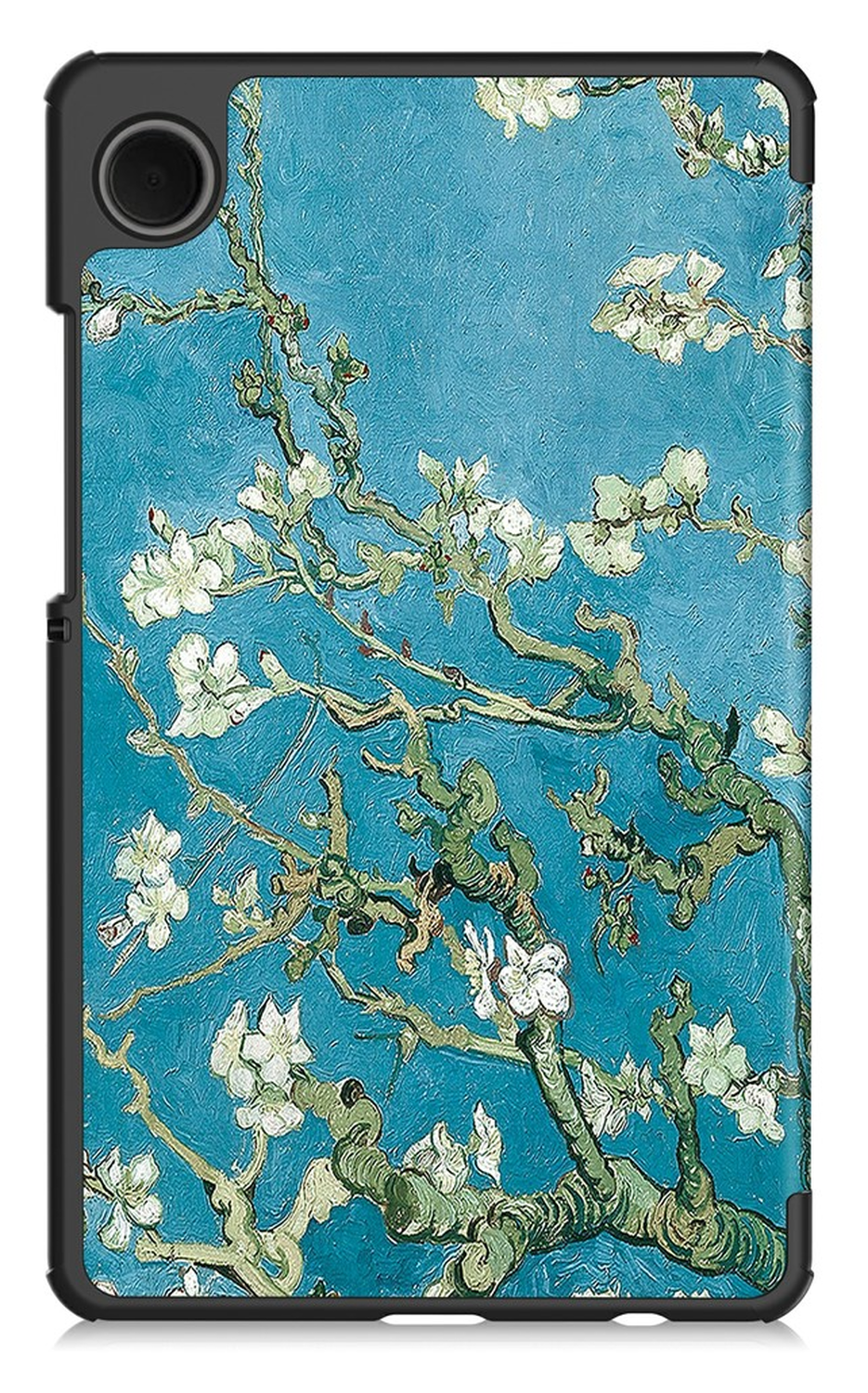 Samsung Galaxy Tab A11 Hoes Tri-Fold Book Case met Standaard Blossom afbeelding 2