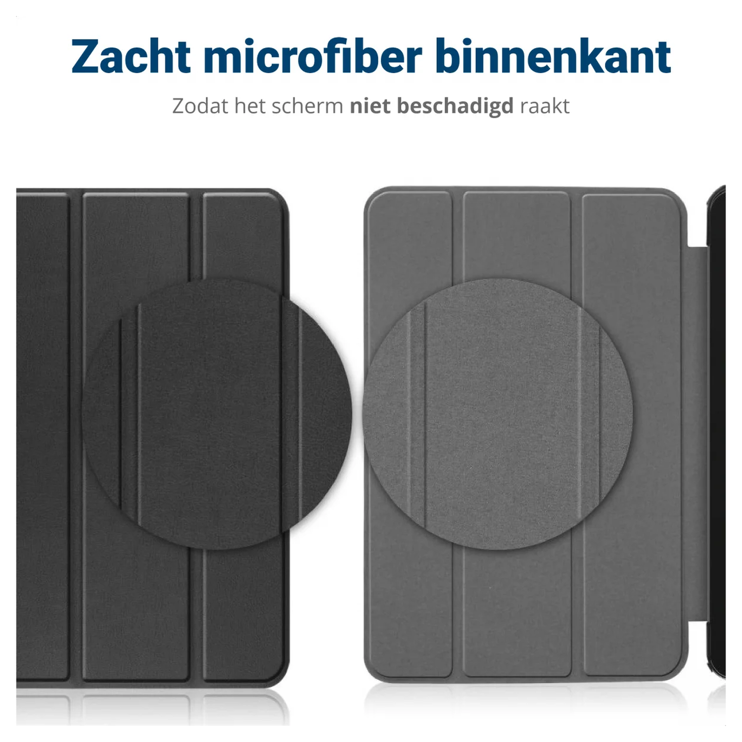 Samsung Galaxy Tab A11 Hoes Tri-Fold Book Case met Standaard Blossom afbeelding 6