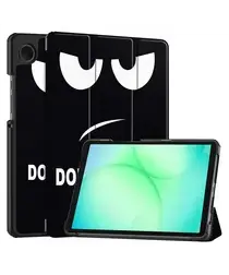 Samsung Galaxy Tab A11 Hoes Tri-Fold Book Case met Standaard Touch afbeelding