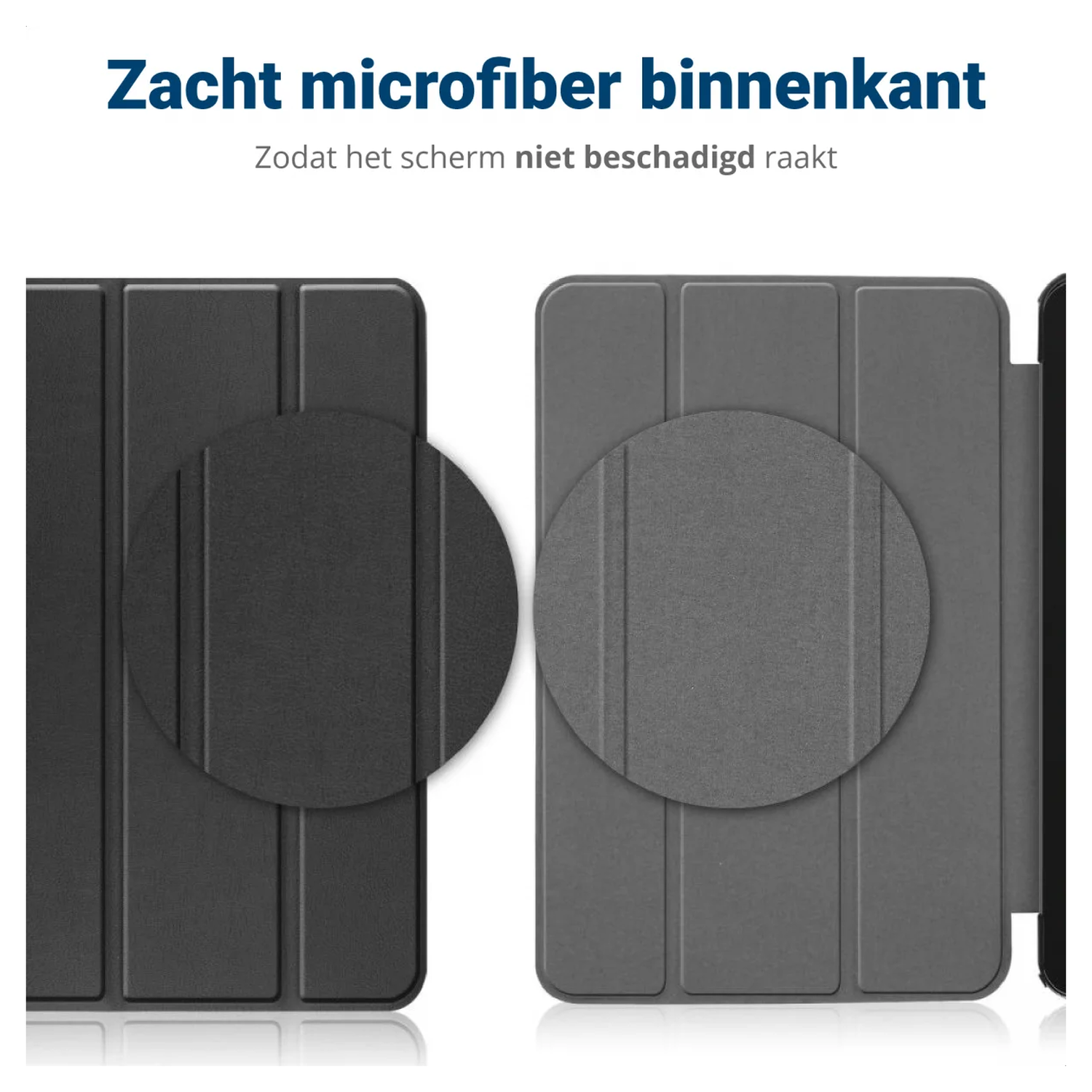 Samsung Galaxy Tab A11 Hoes Tri-Fold Book Case met Standaard Touch afbeelding 7