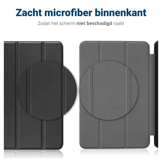Samsung Galaxy Tab A11 Hoes Tri-Fold Book Case met Standaard Touch afbeelding 7