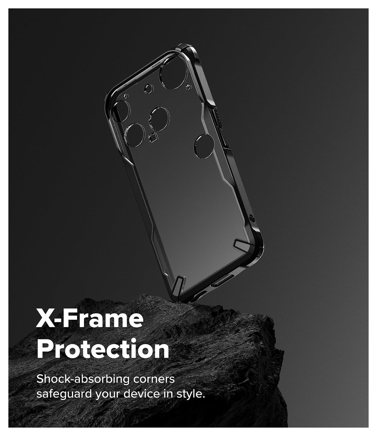 Ringke Fusion X Nothing Phone (3) Hoesje Back Cover Zwart afbeelding 3