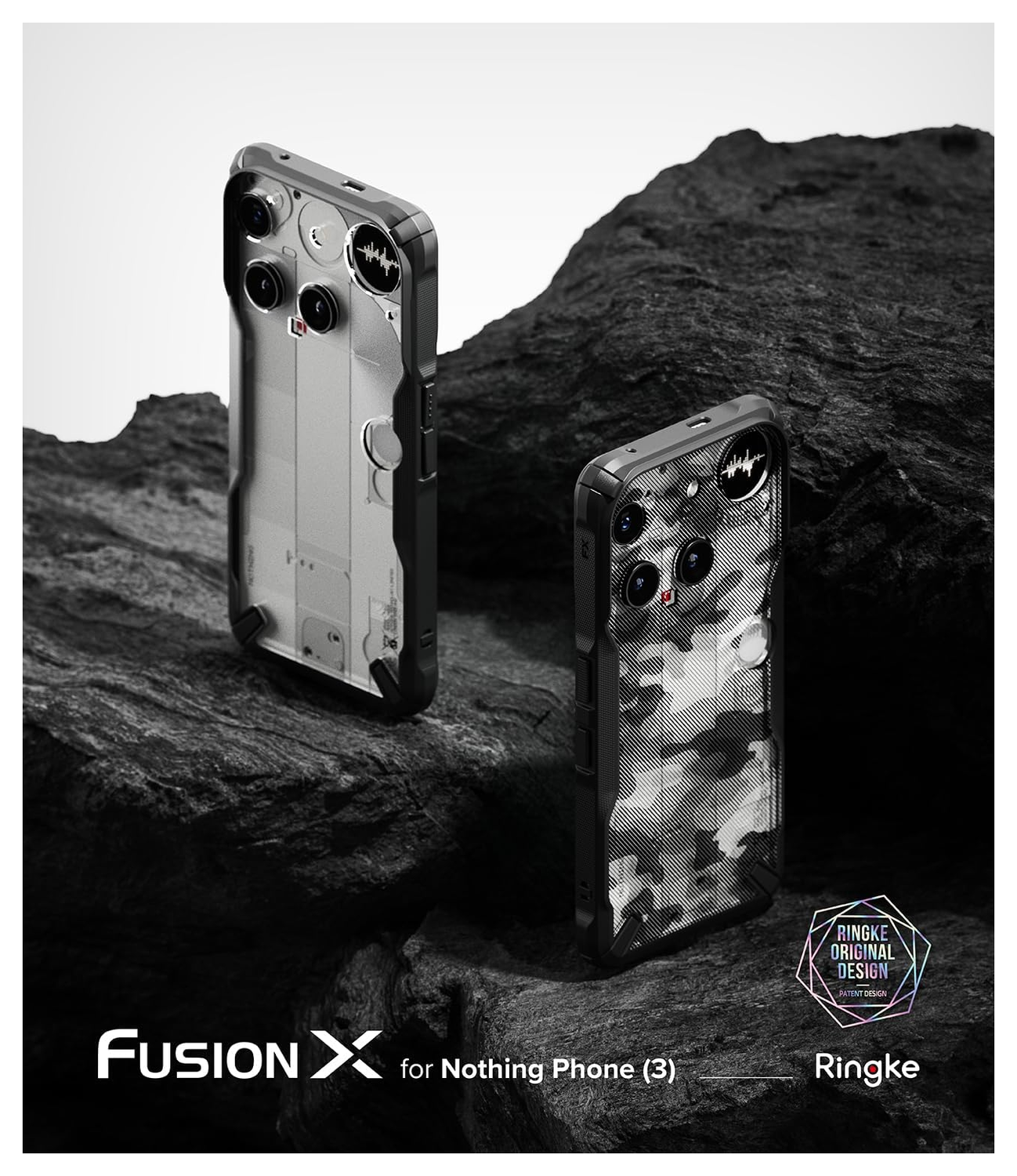 Ringke Fusion X Nothing Phone (3) Hoesje Back Cover Zwart afbeelding 9