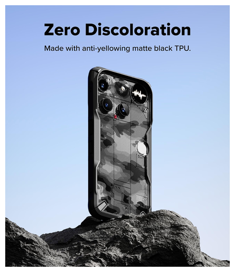 Ringke Fusion X Nothing Phone (3) Hoesje Back Cover Camo Zwart afbeelding 5