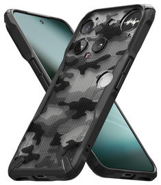 Ringke Fusion X Nothing Phone (3) Hoesje Back Cover Camo Zwart