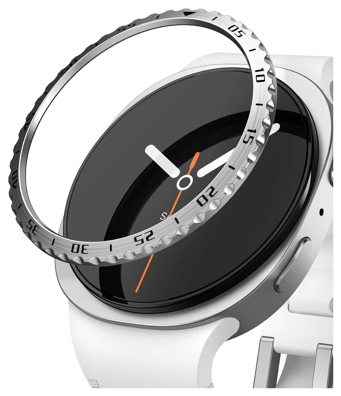 Ringke Bezel Styling - Galaxy Watch 8 44MM - Randbeschermer - Zilver afbeelding 1