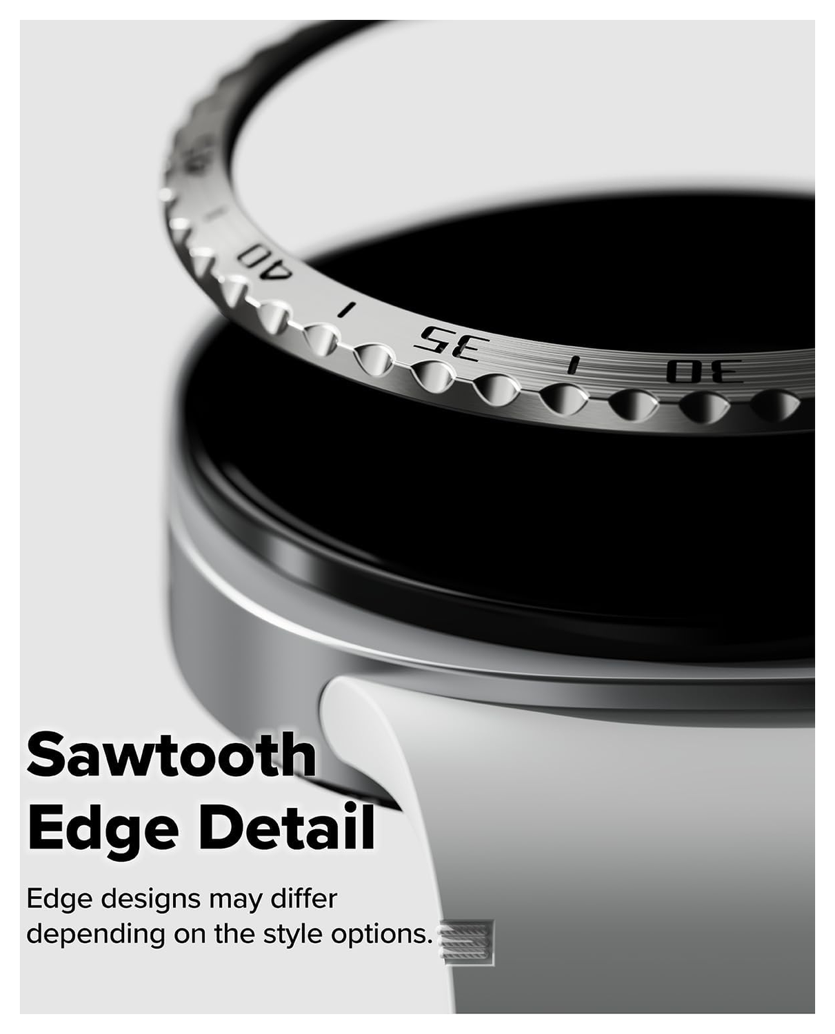Ringke Bezel Styling - Galaxy Watch 8 44MM - Randbeschermer - Zilver afbeelding 5