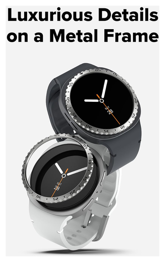 Ringke Bezel Styling - Galaxy Watch 8 44MM - Randbeschermer - Zilver afbeelding 3