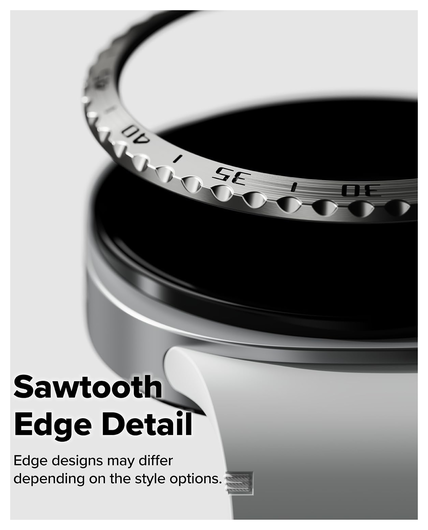 Ringke Bezel Styling - Galaxy Watch 8 44MM - Randbeschermer - Zilver afbeelding 5