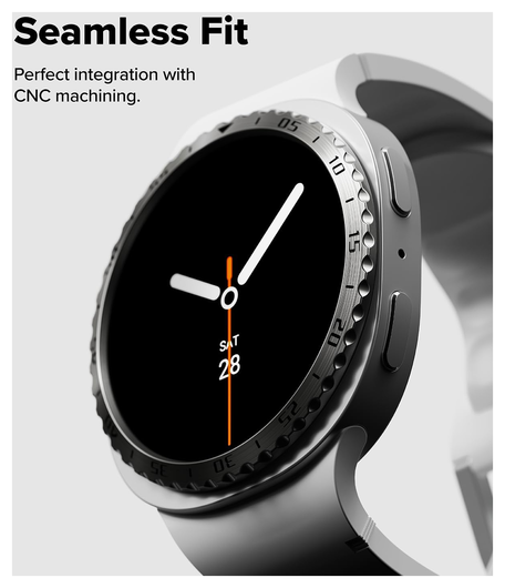 Ringke Bezel Styling - Galaxy Watch 8 44MM - Randbeschermer - Zilver afbeelding 6