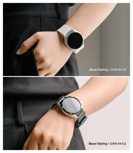 Ringke Bezel Styling - Galaxy Watch 8 44MM - Randbeschermer - Zilver afbeelding 9
